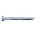 Midwest Fastener Lag Screw, 3/8 in, 4-1/2 in, Steel, Hot Dipped Galvanized Hex Hex Drive, 6 PK 35362